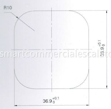 PBN-HB-MA1506 Push Button Cutout Dimension